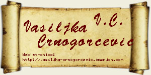 Vasiljka Crnogorčević vizit kartica